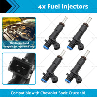 {{ 55570284 2173433 4x Fuel Injectors Suitable for Chevrolet Sonic Cruze 1. 8L 11-16 }} - Buy Car Parts Online at {{ Kaka Auto Parts }}.
