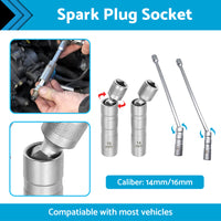 {{ 14/16 MM Thin Wall Magnetic Swivel Spark Plug Socket 12Point Removal Tools }} - Buy Car Parts Online at {{ Kaka Auto Parts }}.