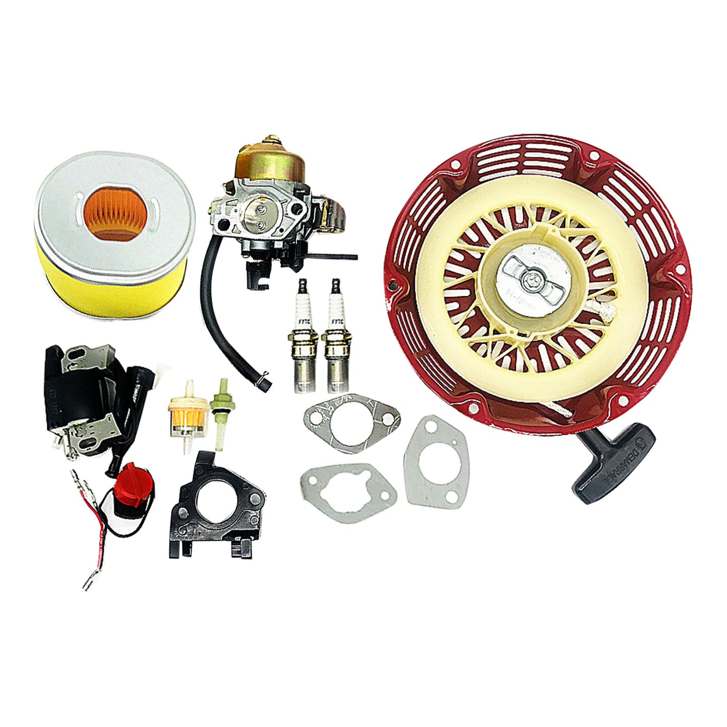 Carburetor, Ignition Coil, Spark Plug, and Air Filter Suitable For Honda GX340 / GX390 11HP or 13HP