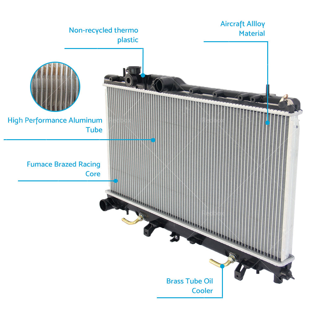 {{ Radiator For Subaru Impreza WRX EJ20 EJ25 2. 0L 2. 5L 4Cyl AT MT 2000-2007 }} - Buy Car Parts Online at {{ Kaka Auto Parts }}.