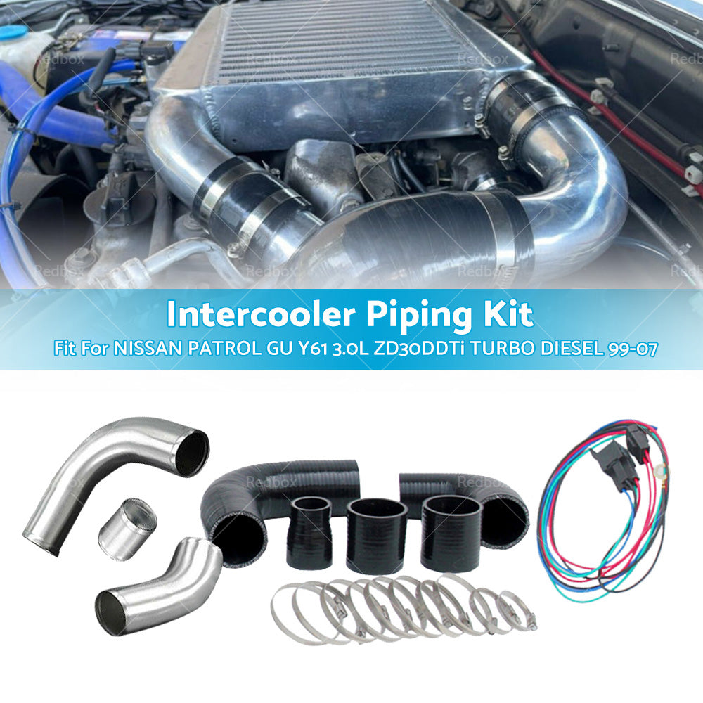 {{ Intercooler Piping Kit For Nissan Patrol GU Y61 3. 0L ZD30DDTi Turbo Diesel 99-07 }} - Buy Car Parts Online at {{ Kaka Auto Parts }}.