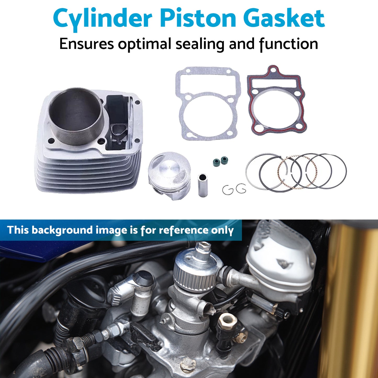 {{ 67mm Cylinder Piston Gasket Suitable For Zongshen Honda CG250 250cc Quad Bike }} - Buy Car Parts Online at {{ Kaka Auto Parts }}.