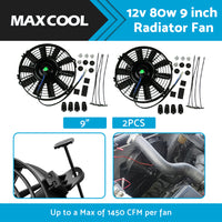 {{ 9 inch 12V Volt Electric Radiator Cooling Thermal Thermo Fan  Mounting Kits }} - Buy Car Parts Online at {{ Kaka Auto Parts }}.