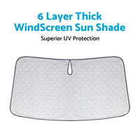 {{ 6 Layer Thick WindScreen Sun Shade Suitable For Mazda 3 19- 24 UV Protection }} - Buy Car Parts Online at {{ Kaka Auto Parts }}.