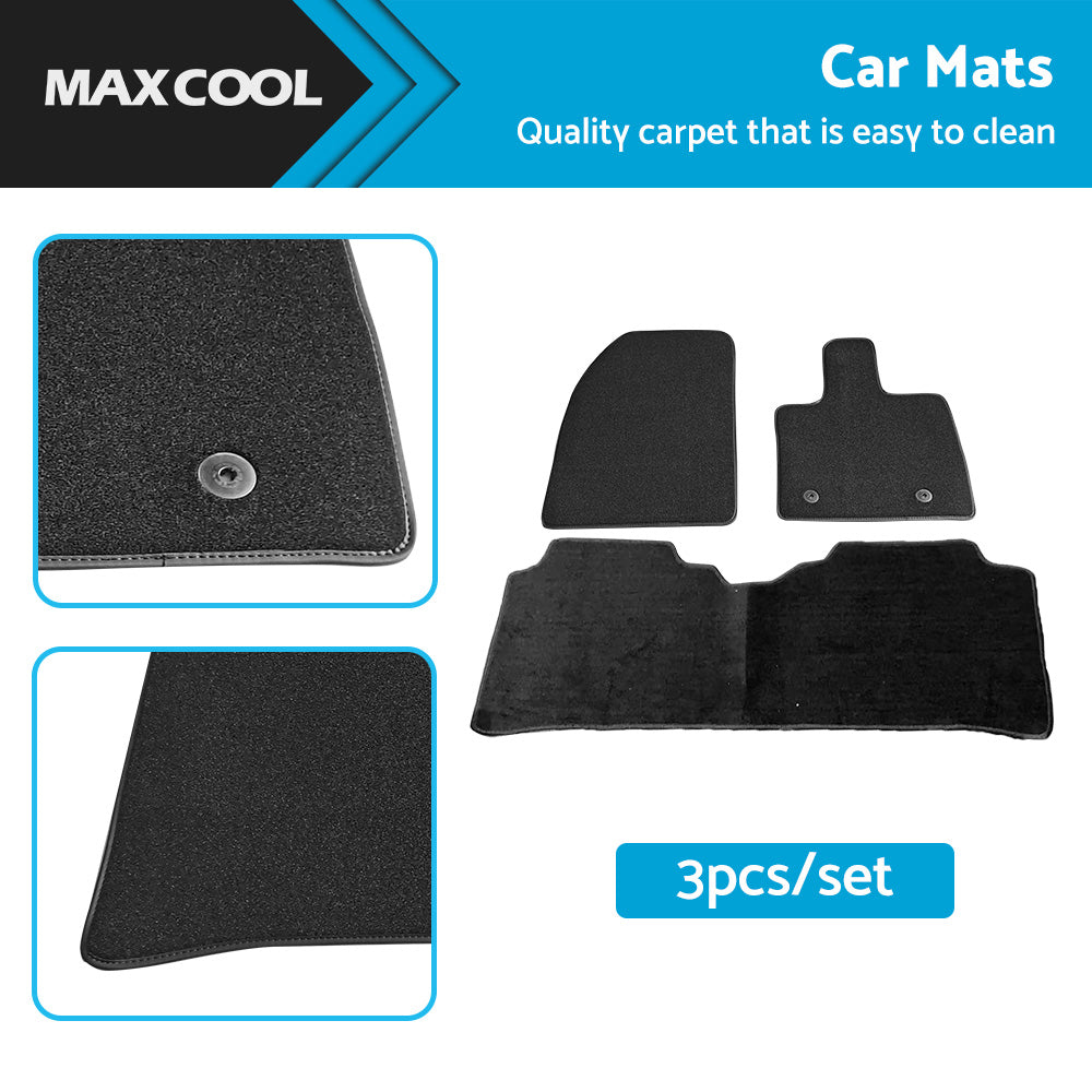 {{ 3Pcs or Set Classic Carpet Car Mats Suitable For BYD Atto 3 2022 Black }} - Buy Car Parts Online at {{ Kaka Auto Parts }}.