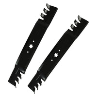 2x 42inch Blade Suitable for MTD  and  Cub Cadet ZTR RZT42 Gator Type Toothed Mulching