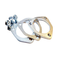 Exhaust Flange Plate Set 304 Stainless Steel 2.5in 63mm 3 Bolt Suitable For Universal Applications