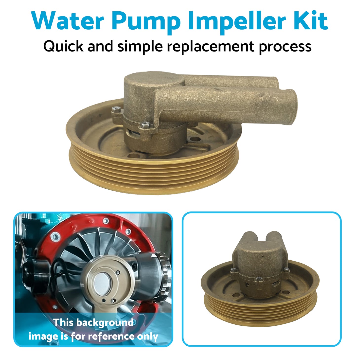 {{ Raw Water Sea Impeller Pump Suitable For Volvo Penta 4.3L 5.0L 5.7L 21214599 }} - Buy Car Parts Online at {{ Kaka Auto Parts }}.