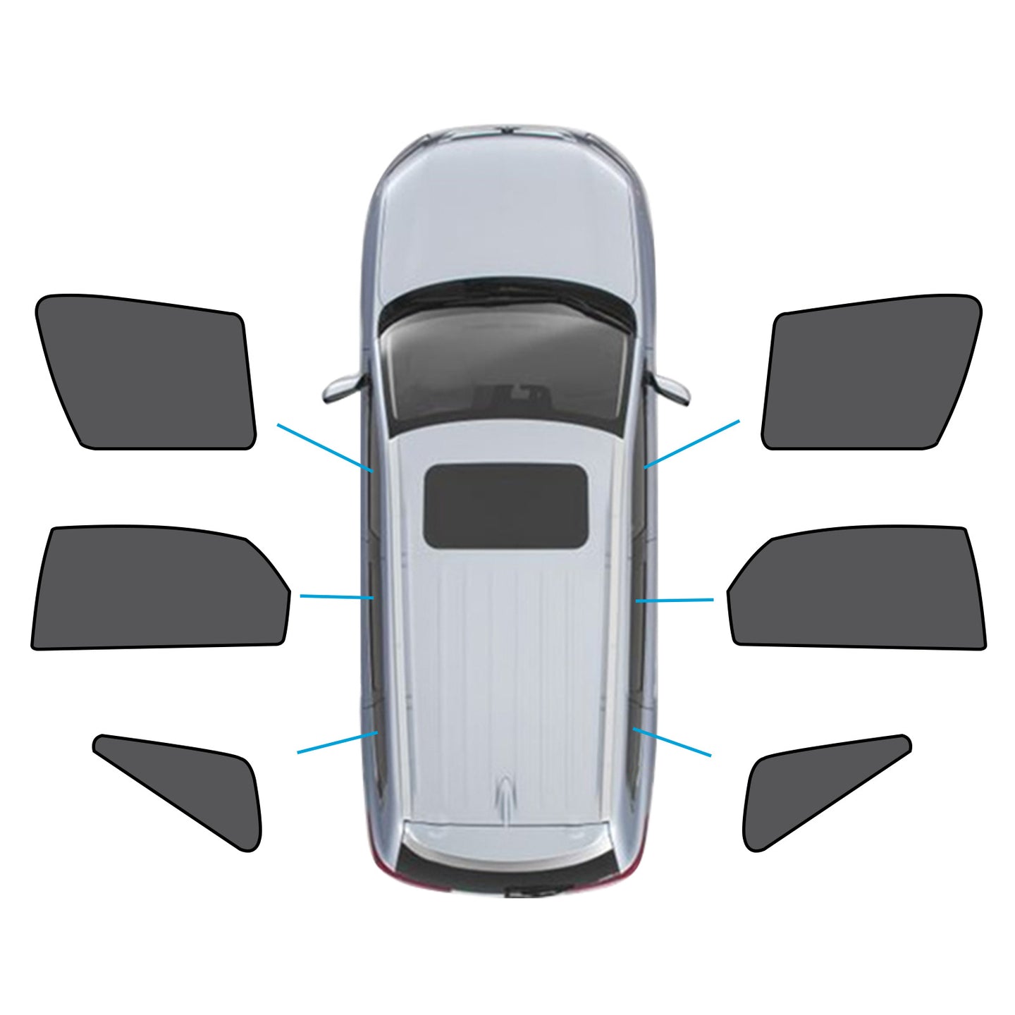 {{ Car Window Magnetic Mesh Sun Blind Shades Suitable for Lexus NX Series 14-21 }} - Buy Car Parts Online at {{ Kaka Auto Parts }}.