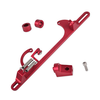 compare product Throttle Cable Carb Bracket Carburetor Billet Aluminum Red Suitable For Carb 4150 / 4160
