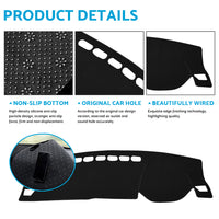 {{ Non-Slip Dash Mat For Haval Jolion LUX Premium Without HUD 2021-2024 Black }} - Buy Car Parts Online at {{ Kaka Auto Parts }}.