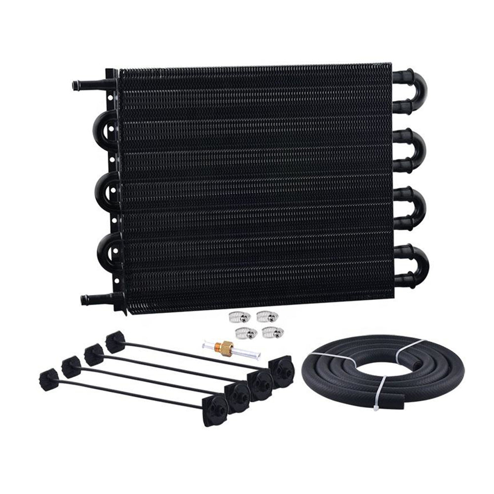 8 Row Remote Transmission Oil Cooler Radiator Converter Kit Suitable For Manual To Automatic Transmission Vehicles