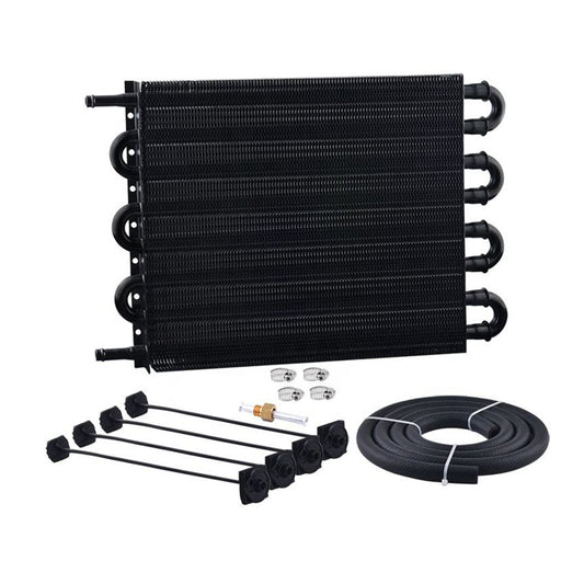 8 Row Remote Transmission Oil Cooler Radiator Converter Kit Suitable For Manual To Automatic Transmission Vehicles