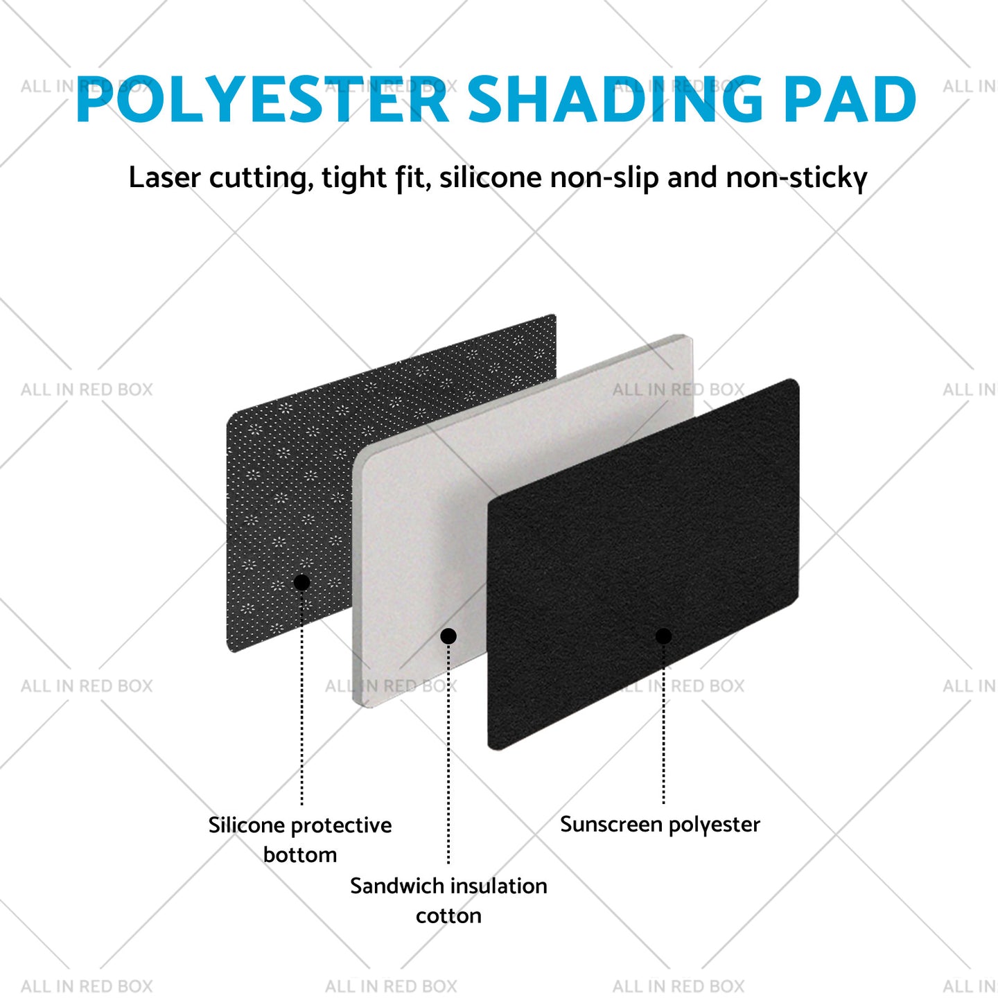 {{ RHD Non-slip Dash Mat Suitable For Hyundai Santafe 2006-2012 Dashboard Cover }} - Buy Car Parts Online at {{ Kaka Auto Parts }}.