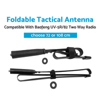 {{ Foldable Tactical Antenna SMA-Female Suitable For Baofeng UV-5R/82 Two Way Radio }} - Buy Car Parts Online at {{ Kaka Auto Parts }}.