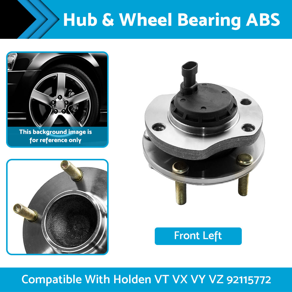 {{ LH Front Hub  and  Wheel Bearing ABS Suitable For Holden VT VX VY VZ 92115772 }} - Buy Car Parts Online at {{ Kaka Auto Parts }}.