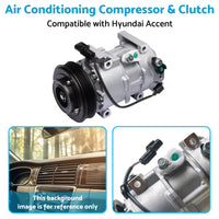 {{ Air Conditioning Compressor  and  Clutch Suitable for Hyundai Accent 14-19 1. 4L }} - Buy Car Parts Online at {{ Kaka Auto Parts }}.