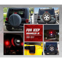 Smoked Black LED Tail Lights Rear Lamp Suitable For Jeep Wrangler JK 2007-2017