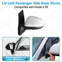 {{ LH Left Passenger Side Door Mirror Suitable for 3 Wires Mazda 2 DE 06 or 07-14 }} - Buy Car Parts Online at {{ Kaka Auto Parts }}.