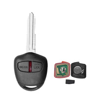 2 Buttons 433MHz Complete Remote Car Key Suitable For Mitsubishi Triton Pajero Outlander