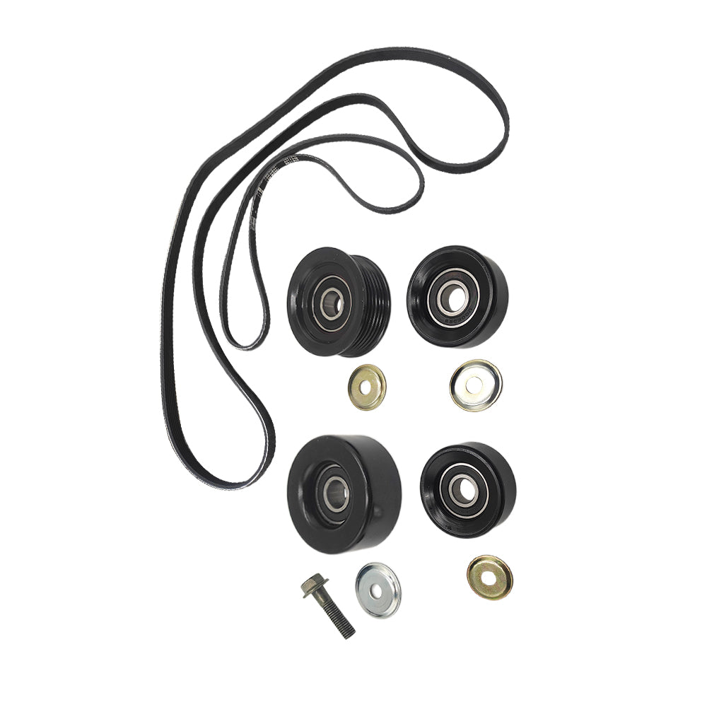 Belt Idler & Pulley Kit Suitable For Holden Commodore VT VX VU VY VZ V8 LS1 LS2 GEN3 5.7 6.0L