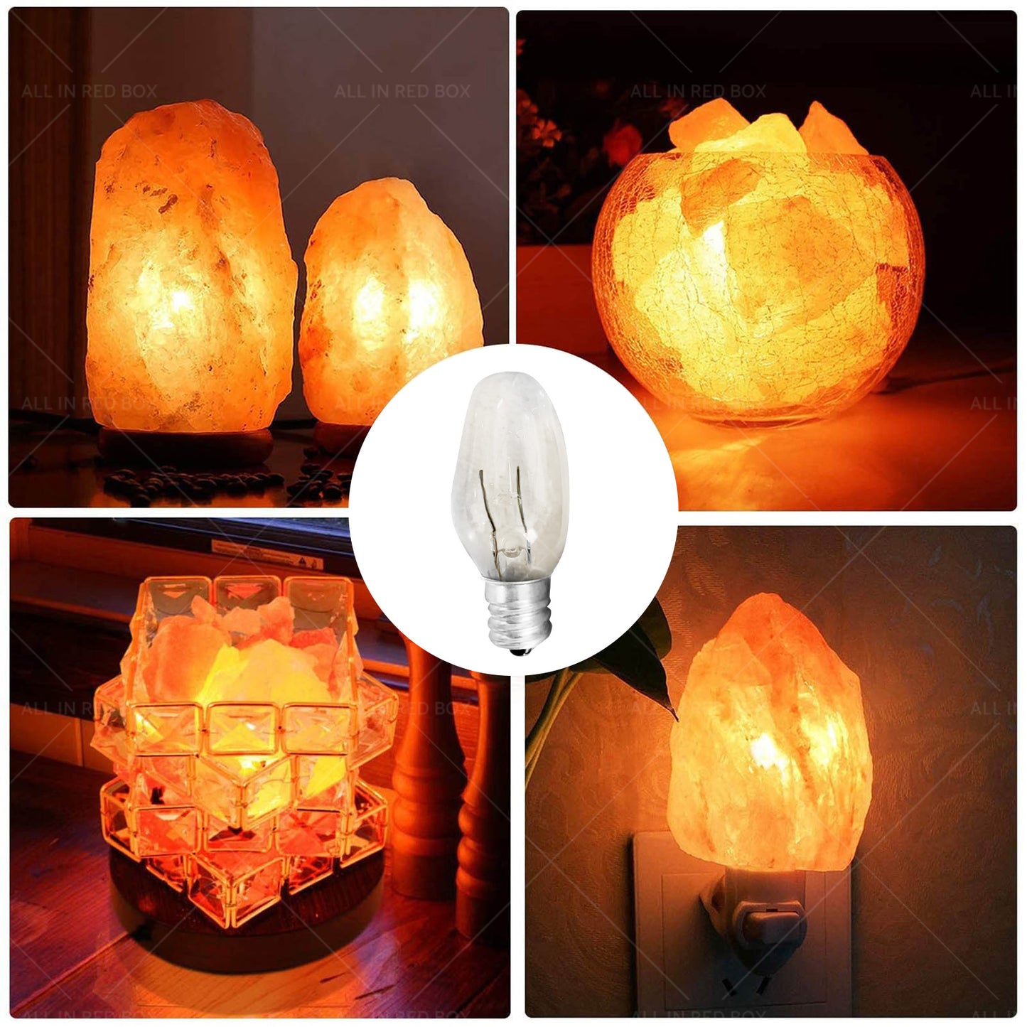 {{ 8 PCS 7W/10W 240V E12/E14 Clear Bulbs Night Light Replacement Warm Yellow Light }} - Buy Car Parts Online at {{ Kaka Auto Parts }}.