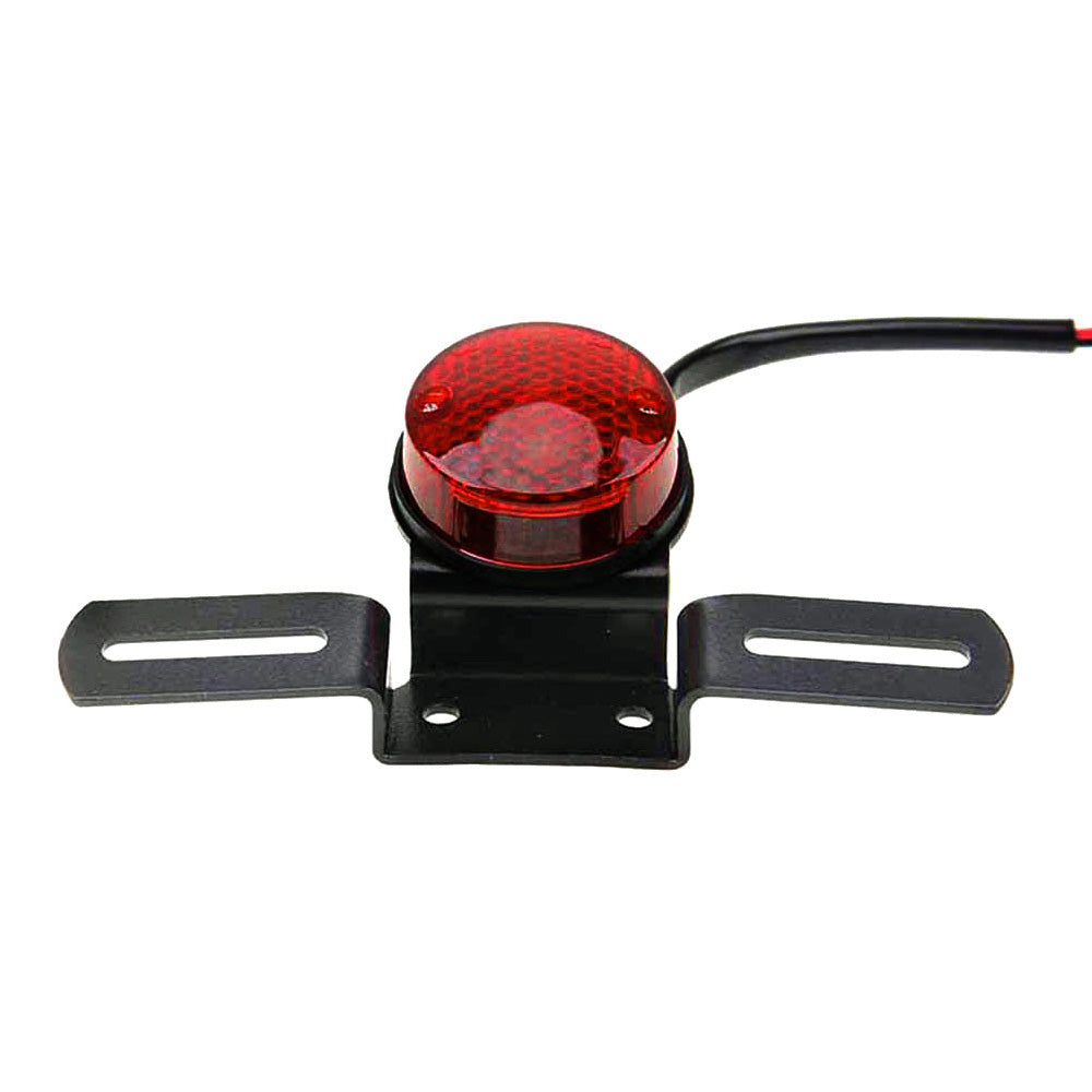 Motorcycle Tail Brake Light with Number Plate Lamp Suitable For Universal Use Retro Rear Stop Light