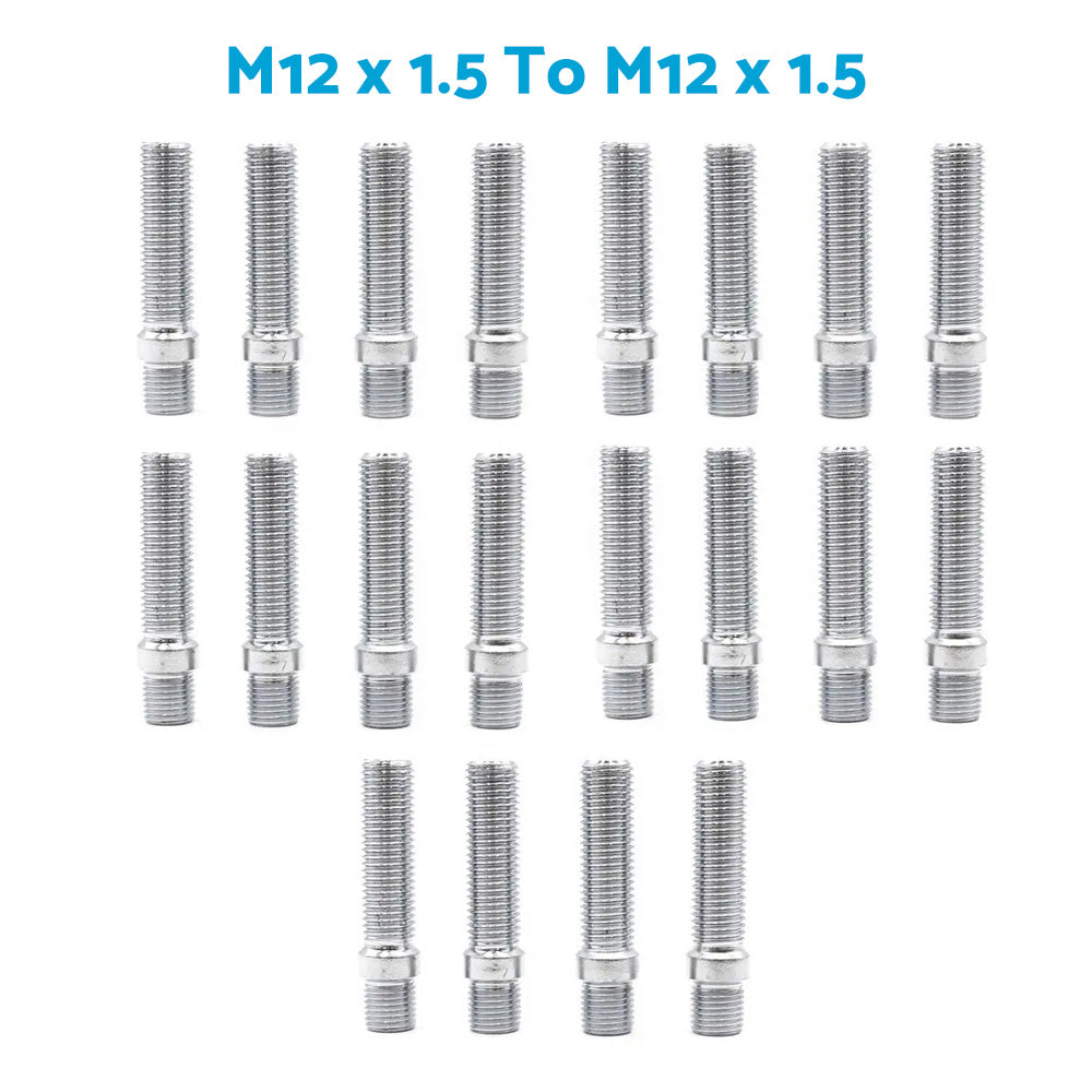 20x M12 x 1.5 Wheel Stud Conversion Bolts Suitable For German Cars 58mm