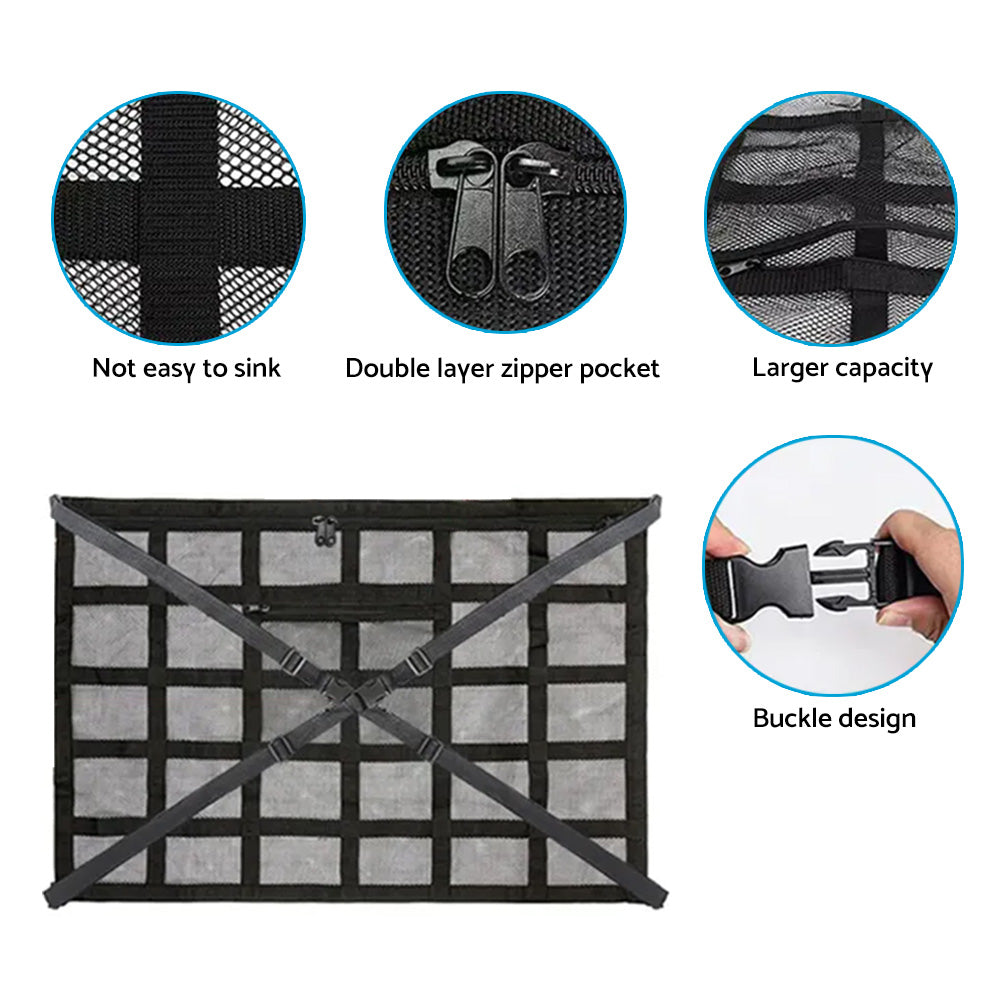 Universal Car Ceiling Storage Net Suitable For Car Roof Cargo – Mesh Storage Bag for Campervan