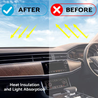 Dashboard Cover Non-Slip Dash Mat Suitable for Audi Q7 4L 2006-2014 Black