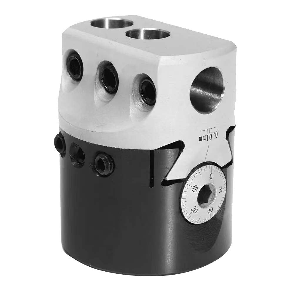 1 Set 12mm Boring Head with 9x 12mm Carbide Boring Tips MT3 M12 1-1/2-18 Shank