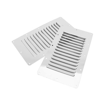 compare product 4x Stainless Steel Rectangular Air Vent Suitable For Caravan, Boat, Wall & Eave 228x127mm