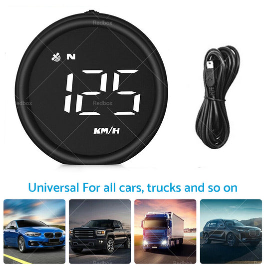 Car Digital GPS Speedometer Head-Up Display Suitable For MPH/KM – Overspeed & Tire Warning Alarm