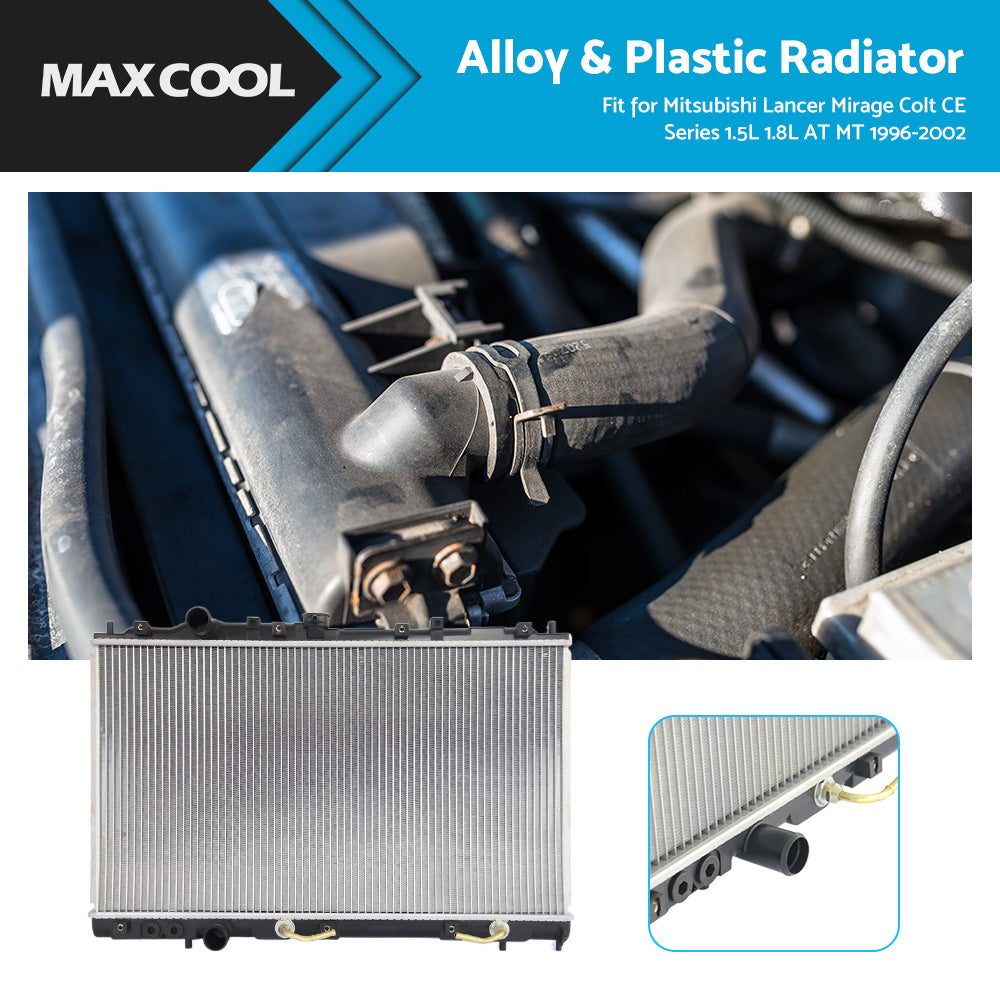 {{ Radiator For Mitsubishi Lancer Mirage Colt CE Series 1. 5L 1. 8L AT MT 06 or 96-06 or 02 }} - Buy Car Parts Online at {{ Kaka Auto Parts }}.