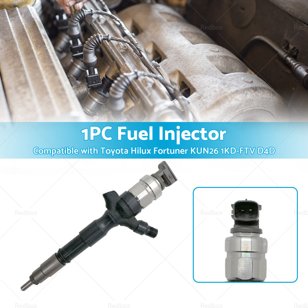 {{ Diesel Fuel Injector Suitable for Toyota Hilux Fortuner KUN26 1KD-FTV D4D 3. 0L }} - Buy Car Parts Online at {{ Kaka Auto Parts }}.