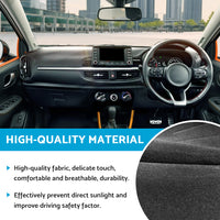 {{ Non-Slip Dash Mat Suitable For Kia Picanto JA 2017-2023 Dashboard Cover }} - Buy Car Parts Online at {{ Kaka Auto Parts }}.