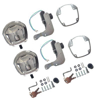 2x Power Operated Recessed Folding Whale Tail T Lock Handle Suitable For Trailer Tool Box