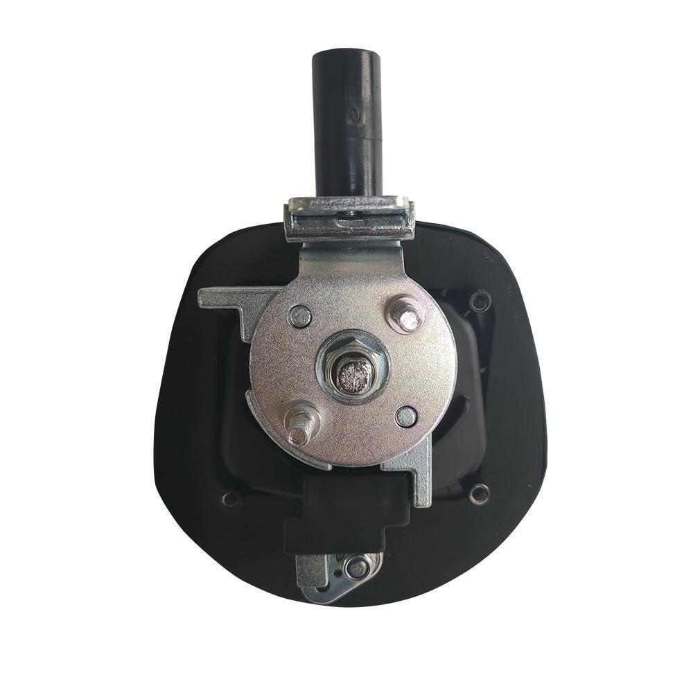 1x Central Locking Handle Whale Tail Lock Power Operated Black Recessed Folding