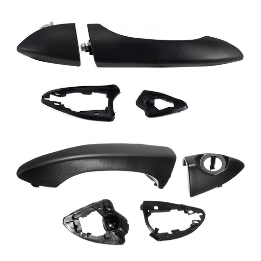Pair Front Right & Left Outer Door Handles Dumb Black Suitable For BMW X5 E53 2000-2006