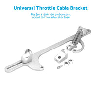 {{ Throttle Cable Bracket Carburetor Billet Aluminum Silver Fits For Carb 4150 4160 }} - Buy Car Parts Online at {{ Kaka Auto Parts }}.