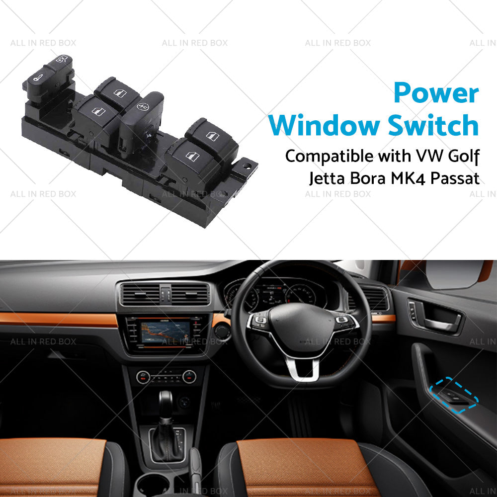 {{ 1J4959857C RH Power Window Switch Suitable For VW Golf Jetta Bora MK4 Passat }} - Buy Car Parts Online at {{ Kaka Auto Parts }}.