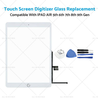 compare product Touch Screen Digitizer Glass Replacement Suitable For IPAD AIR 5th 6th 7th 8th 9th Gen
