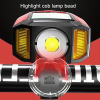 {{ USB Rechargeable LED Bicycle Headlight w/Horn Speedometer Bike Front Head Light }} - Buy Car Parts Online at {{ Kaka Auto Parts }}.