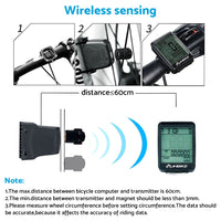 Wireless Mountain Bike Computer LCD Speedometer Odometer Suitable For Bicycle Waterproof