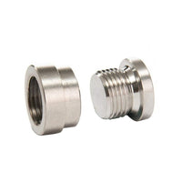 2x O2 Oxygen Sensor Bung Weld-On With Plug & Washer M18x1.5mm Suitable For Vehicle Exhaust Systems