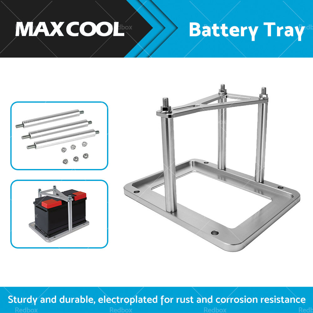 {{ Universal Aluminum Billet Battery Tray Hold Down Relocation Box Mount OEM 551181 }} - Buy Car Parts Online at {{ Kaka Auto Parts }}.