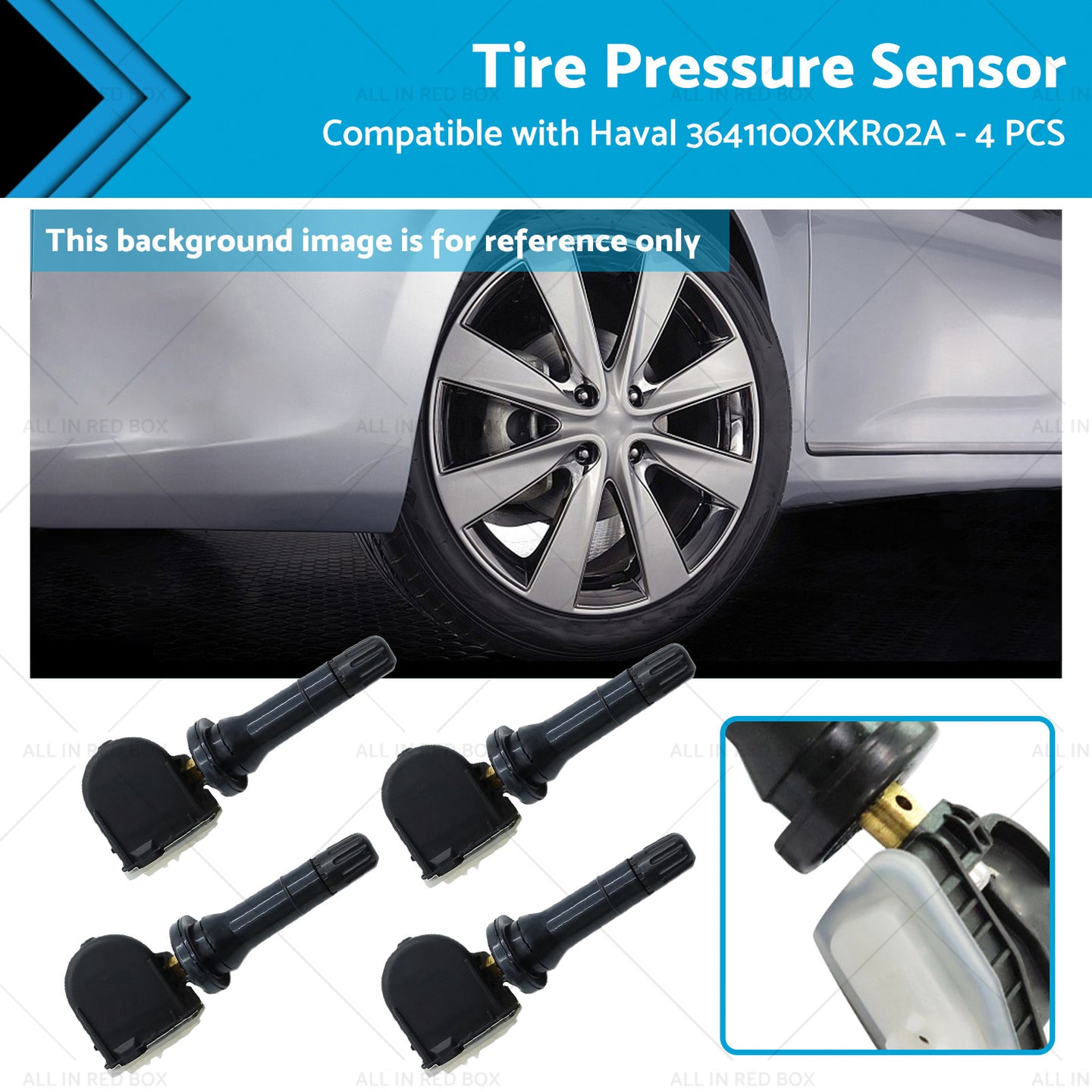 {{ 4PCS Tire Pressure Sensors Suitable for Haval F7 Dargo H9 Jolion 3641100XKR02A }} - Buy Car Parts Online at {{ Kaka Auto Parts }}.