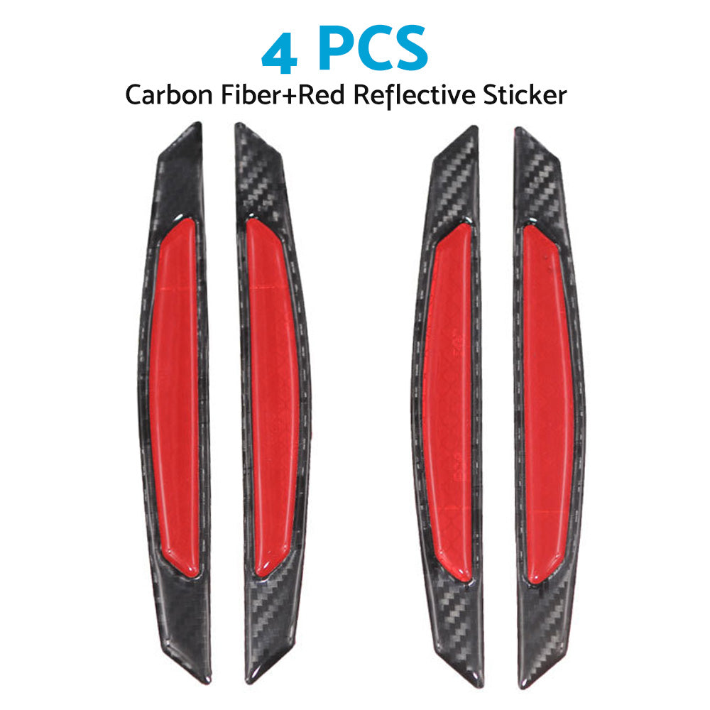 {{ Reflective Carbon Fiber Car Door Edge Guard Bump Protector Sticker Universal }} - Buy Car Parts Online at {{ Kaka Auto Parts }}.
