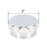 2in Aluminium Alloy Weld-On Filler Neck And Cap Suitable For Oil Fuel Water Tank Silver