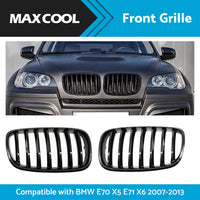 {{ Front Bumper Kidney Grill Grille Gloss Suitable For BMW E70 X5 E71 X6 2007-2013 }} - Buy Car Parts Online at {{ Kaka Auto Parts }}.
